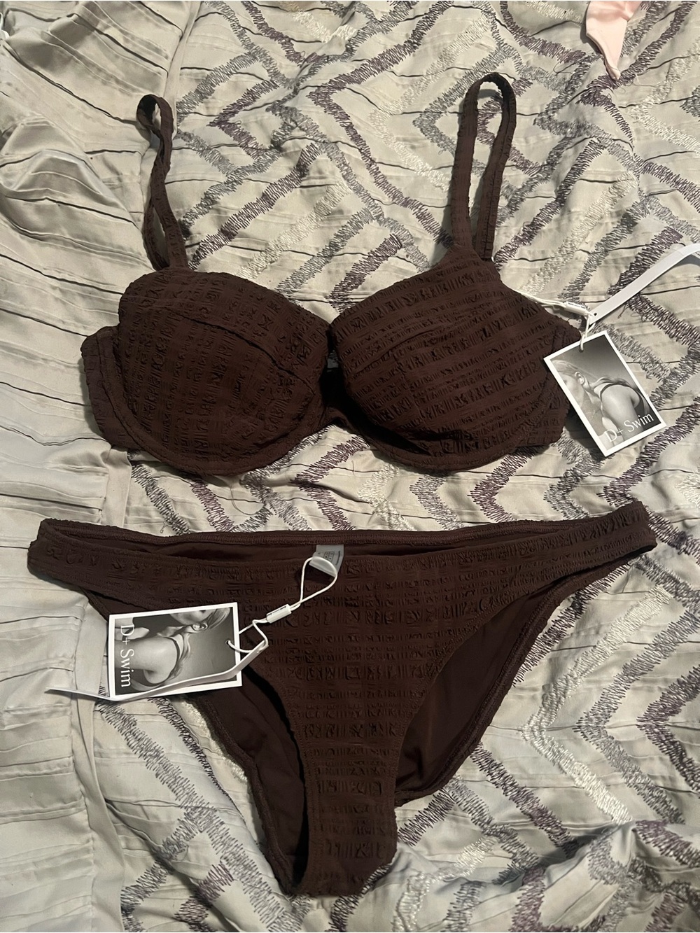 Form and Fold D-swim bikini 30E, espresso